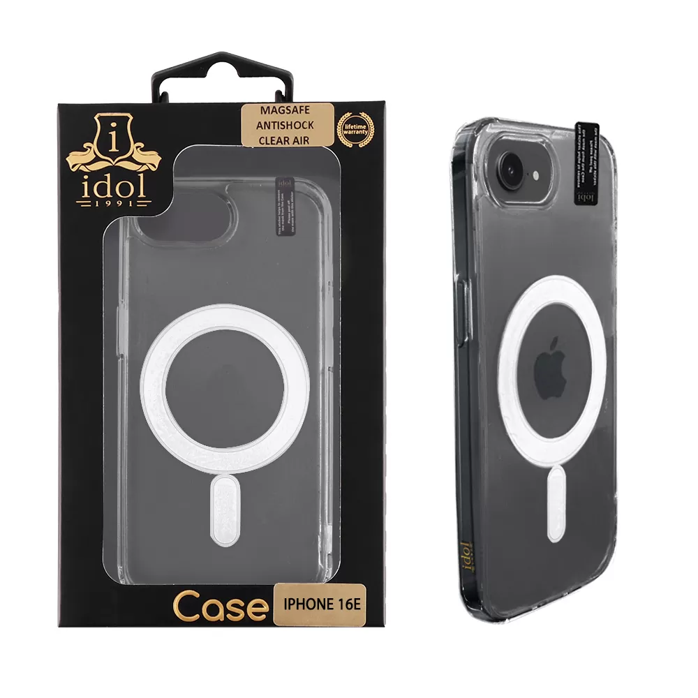IDOL 1991 MAGSAFE ANTISHOCK CLEAR AIR TPU1 ΘΗΚΗ IPHONE 16E/ IPHONE 17E 6.1" BACK COVER CAMERA GUARD ΔΙΑΦΑΝΗ