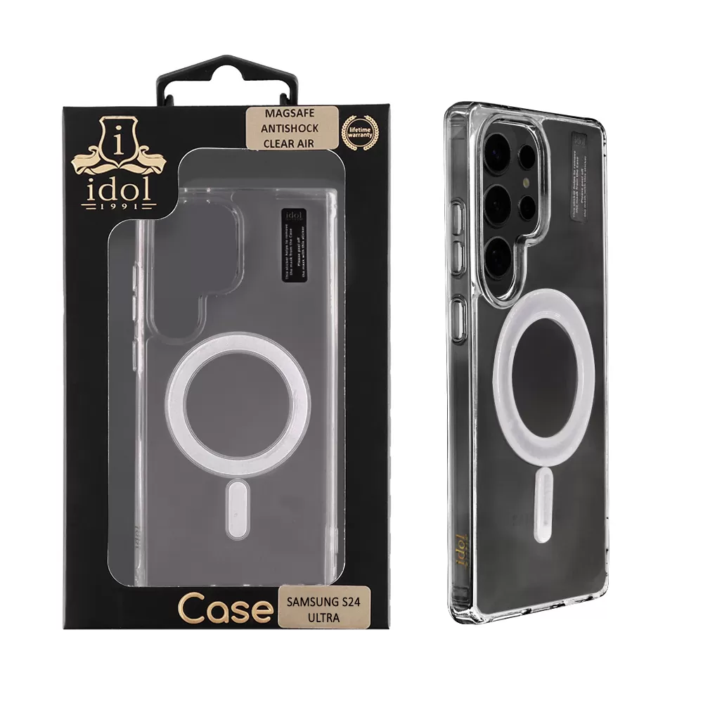 IDOL 1991 MAGSAFE ANTISHOCK CLEAR AIR TPU1 ΘΗΚΗ SAMSUNG S24 ULTRA 5G S928 6.8" BACK COVER  CAMERA GUARD ΔΙΑΦΑΝΗ