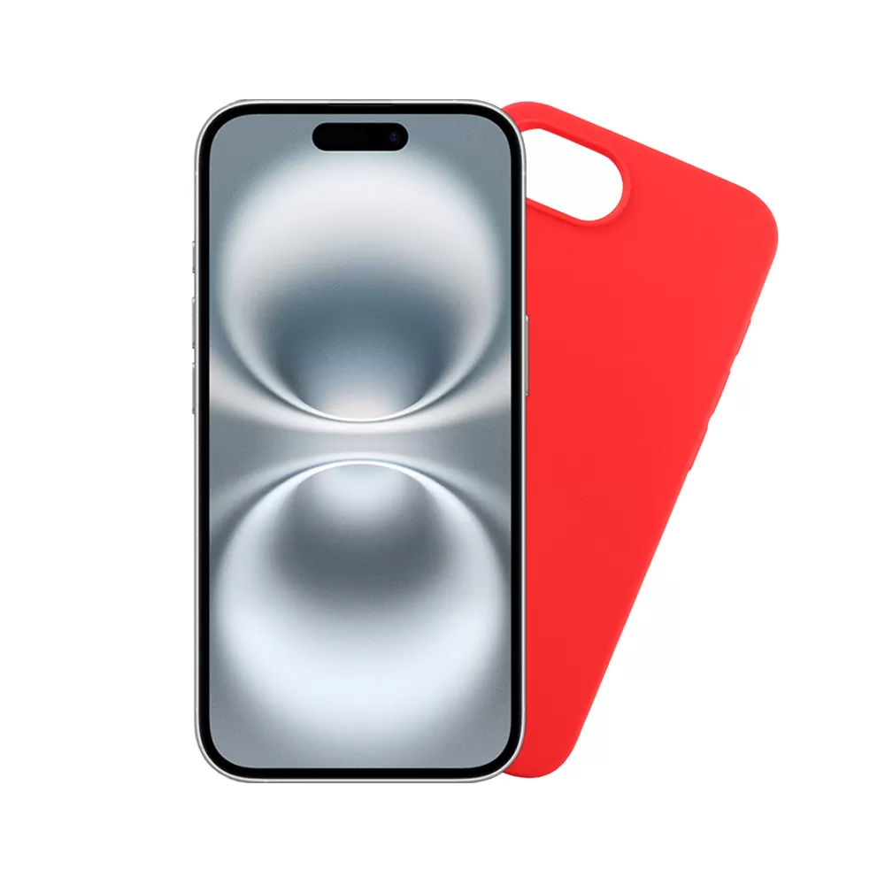 VOLTE-TEL SILICON TPU ΘΗΚΗ IPHONE 16E/ IPHONE 17E 6.1in  CAMERA GUARD RED