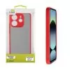 LIME HARDSHELL FUSION ΘΗΚΗ XIAOMI REDMI NOTE 14 4G 6.67in  FULL CAMERA PROTECTION RED WITH BLACK KEYS
