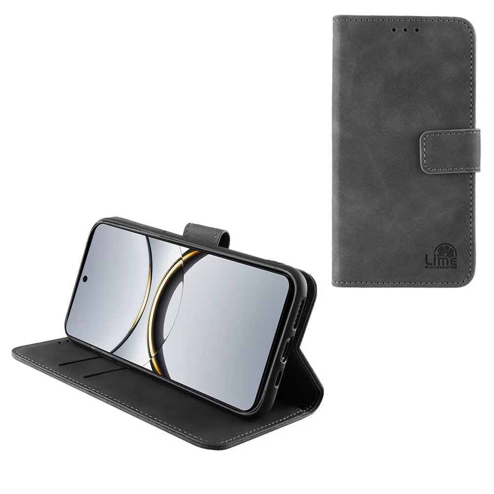 LIME ESSENTIAL ΘΗΚΗ OPPO FIND X8 PRO 5G 6.78in  MAGNET BOOK STAND CLIP GREY
