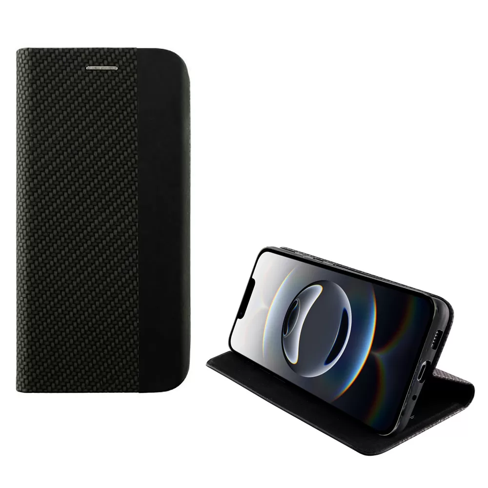 IDOL 1991 ELITE ΘΗΚΗ IPHONE 16E/ IPHONE 17E 6.1in  ANTI-RFID BOOK STAND BLACK
