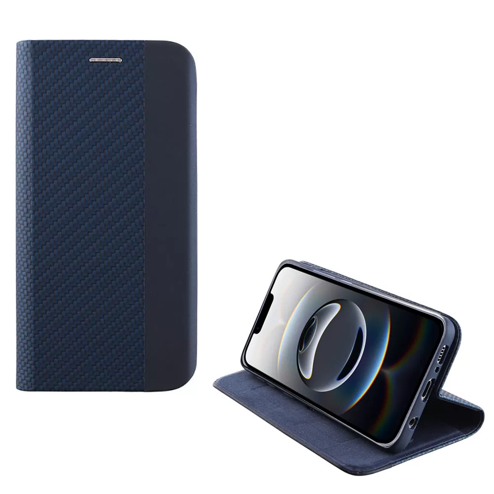 IDOL 1991 ELITE ΘΗΚΗ IPHONE 16E/ IPHONE 17E 6.1in  ANTI-RFID BOOK STAND BLUE