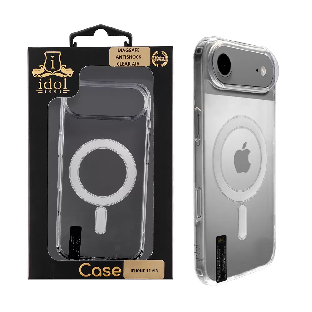 IDOL 1991 MAGSAFE ANTISHOCK CLEAR AIR TPU1 ΘΗΚΗ IPHONE 17 AIR 6.5" BACK COVER  CAMERA GUARD ΔΙΑΦΑΝΗ