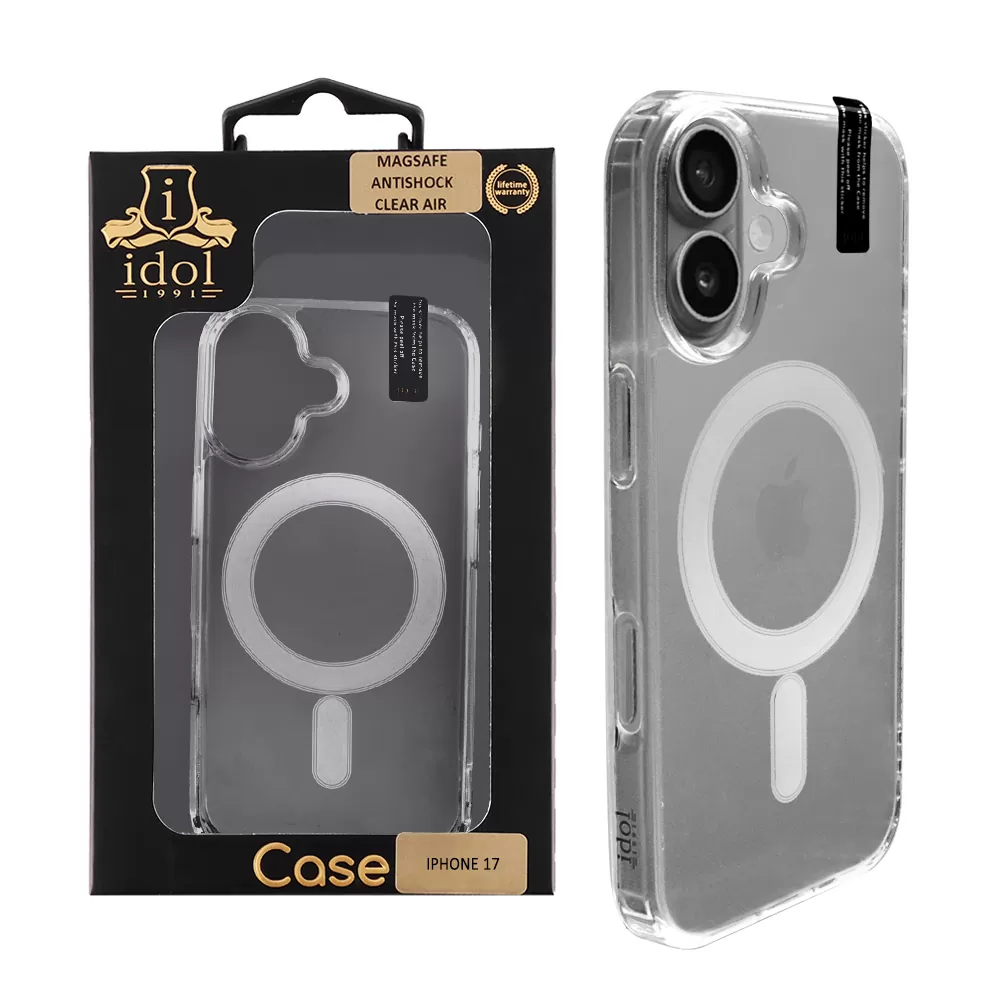 IDOL 1991 MAGSAFE ANTISHOCK CLEAR AIR TPU1 ΘΗΚΗ IPHONE 17 6.3" BACK COVER  CAMERA GUARD ΔΙΑΦΑΝΗ