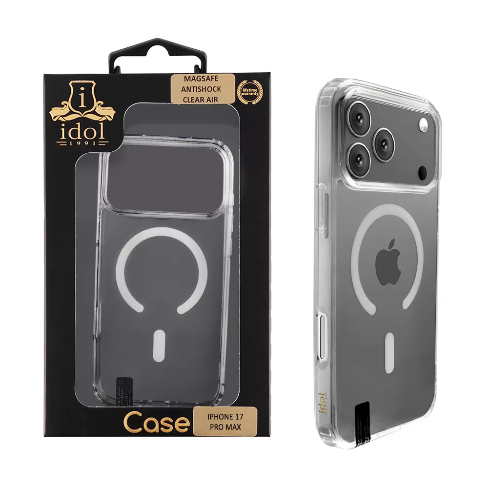 IDOL 1991 MAGSAFE ANTISHOCK CLEAR AIR TPU1 ΘΗΚΗ IPHONE 17 PRO MAX 6.9" BACK COVER  CAMERA GUARD ΔΙΑΦΑΝΗ