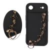 VOLTE-TEL SILICON TPU WITH STRAP ΘΗΚΗ IPHONE 17 AIR 6.5in  FULL CAMERA PROTECTION BLACK WITH BLACK BUTTERFLIES