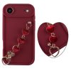 VOLTE-TEL SILICON TPU WITH STRAP ΘΗΚΗ IPHONE 17 AIR 6.5in  FULL CAMERA PROTECTION BURGUNDY WITH RED HEARTS