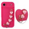 VOLTE-TEL SILICON TPU WITH STRAP ΘΗΚΗ IPHONE 17 AIR 6.5in  FULL CAMERA PROTECTION PINK WITH PINK HEARTS