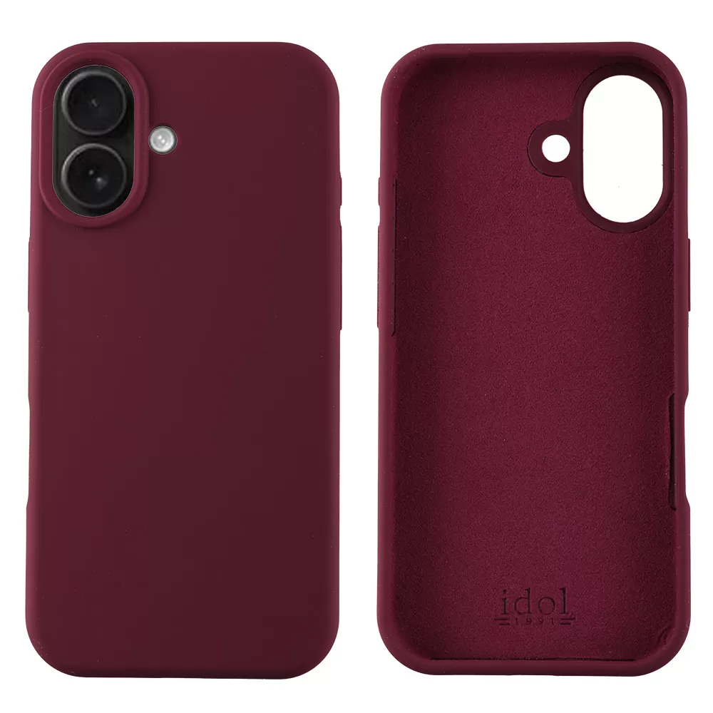 IDOL 1991 VELVET ELITE TPU ΘΗΚΗ IPHONE 17 6.3in  4 SIDE CAMERA GUARD BURGUNDY