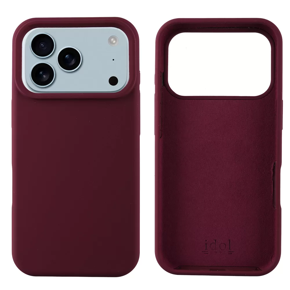 IDOL 1991 VELVET ELITE TPU ΘΗΚΗ IPHONE 17 PRO 6.3in  4 SIDE CAMERA GUARD BURGUNDY