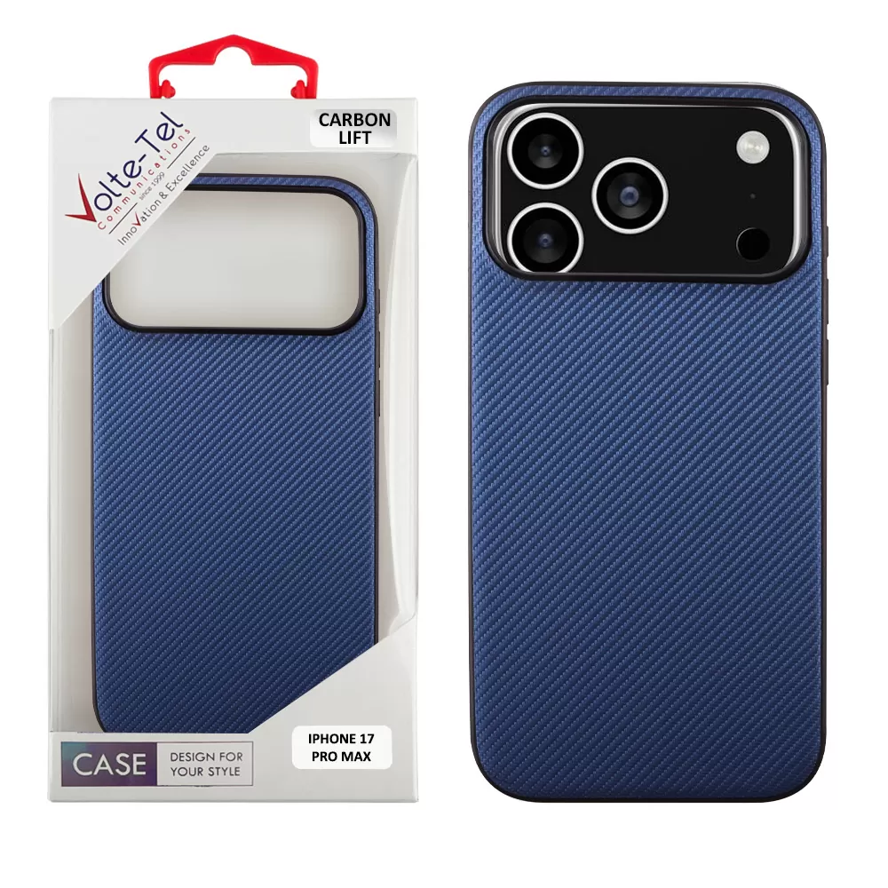 VOLTE-TEL CARBON LIFT ΘΗΚΗ IPHONE 17 PRO MAX 6.9in CAMERA GUARD PROTECTION BLUE
