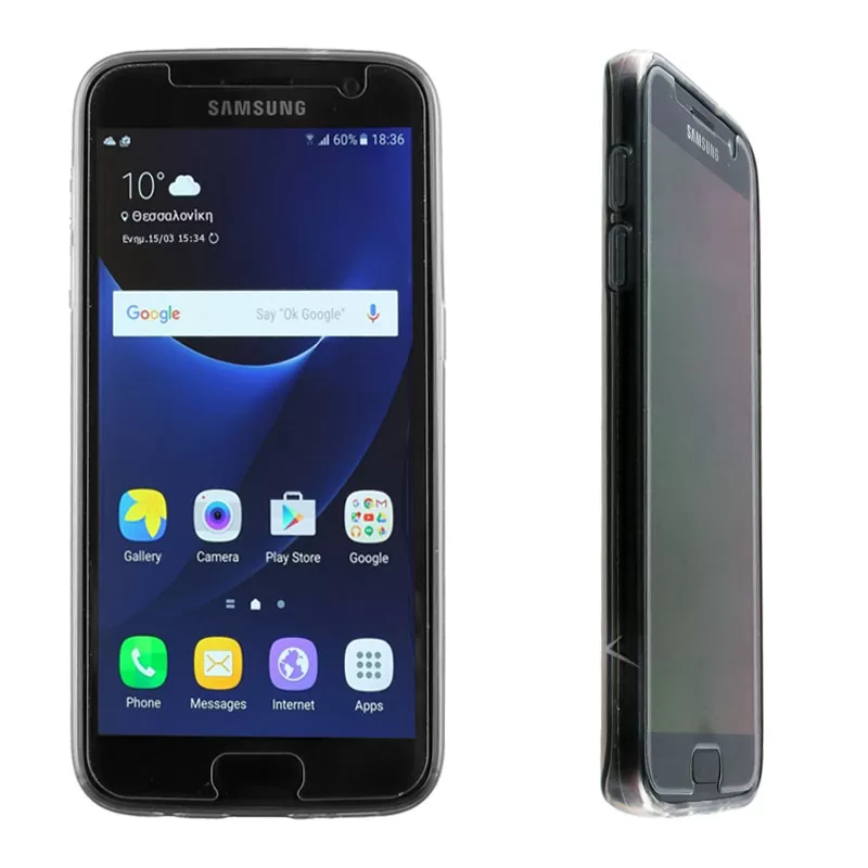 VOLTE-TEL SLIMCOLOR TPU ΘΗΚΗ SAMSUNG S7 G930 5.1in ΔΙΑΦΑΝΗ ΓΚΡΙ