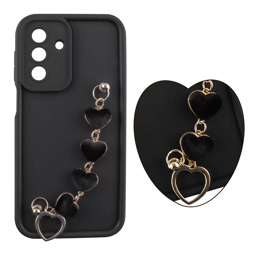 VOLTE-TEL SILICON TPU WITH STRAP ΘΗΚΗ SAMSUNG A17 4G A175/A17 5G A176/M17 5G M176 6.7in  FULL CAMERA PROTECTION BLACK WITH BLACK