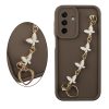 VOLTE-TEL SILICON TPU WITH STRAP ΘΗΚΗ SAMSUNG A17 4G A175/A17 5G A176/M17 5G M176 6.7in  FULL CAMERA PROTECTION BROWN WITH WHITE