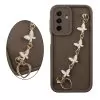 VOLTE-TEL SILICON TPU WITH STRAP ΘΗΚΗ SAMSUNG A17 4G A175/A17 5G A176/M17 5G M176 6.7in  FULL CAMERA PROTECTION BROWN WITH WHITE