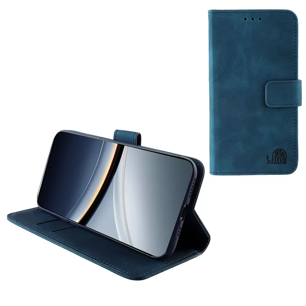 LIME ESSENTIAL ΘΗΚΗ XIAOMI POCO F7 5G 6.83in  MAGNET BOOK STAND CLIP DARK BLUE