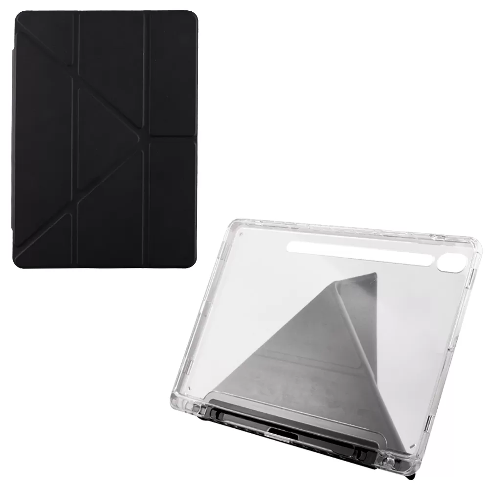 VOLTE-TEL ΘΗΚΗ SAMSUNG TAB S9/S9 FE/S10 FE/S10 LITE 10.9" LEATHER BOOK DUAL WAY STAND ΜΕ ΕΝΣΩΜΑΤΩΜΕΝΗ ΘΗΚΗ ΓΙΑ ΣΤΥΛΟ BLACK