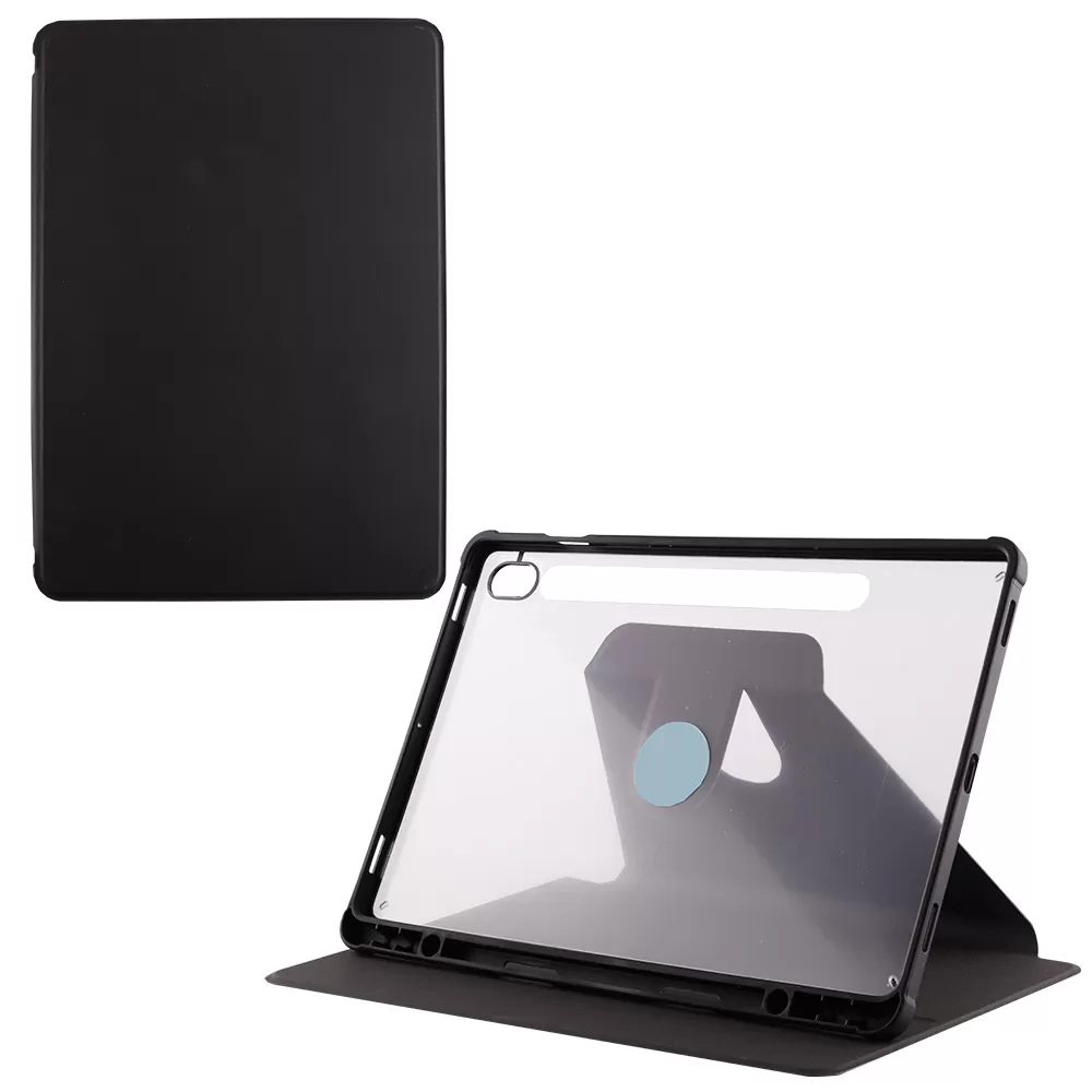 VOLTE-TEL ΘΗΚΗ SAMSUNG TAB S9/S9 FE/S10 FE/S10 LITE 10.9" LEATHER BOOK STAND 360 ROTATING ΜΕ ΕΝΣΩΜΑΤΩΜΕΝΗ ΘΗΚΗ ΓΙΑ ΣΤΥΛΟ BLACK