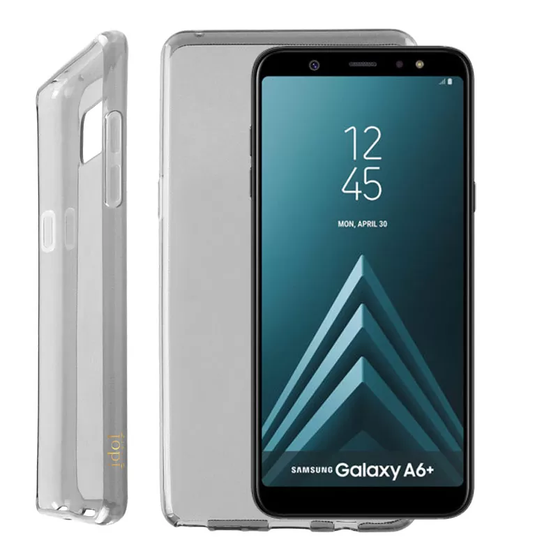 IDOL 1991 AIR SLIM TPU ΘΗΚΗ SAMSUNG A6 PLUS 2018 A605 6.0in ΔΙΑΦΑΝΗ ΓΚΡΙ