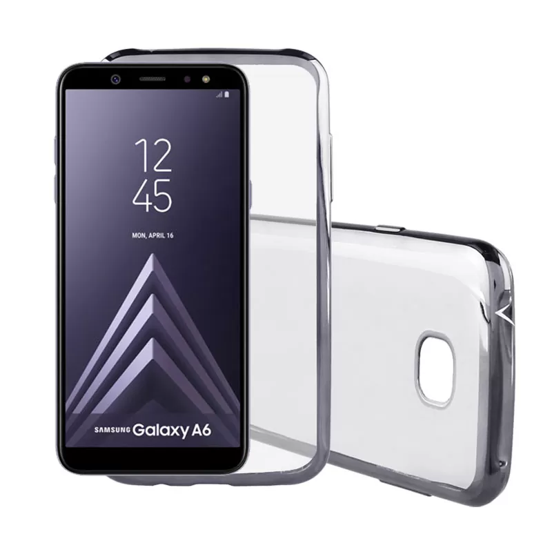 VOLTE-TEL ELECTROPLATING ΘΗΚΗ SAMSUNG A6 2018 A600 5.6" FACEPLATE  GREY