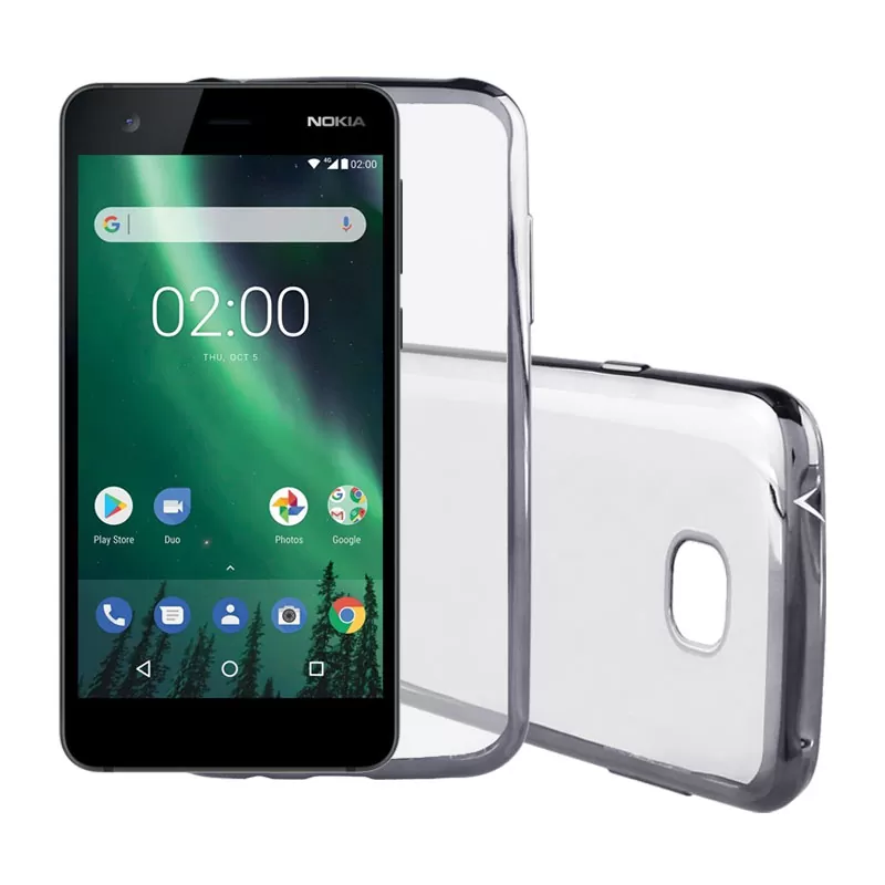VOLTE-TEL ELECTROPLATING ΘΗΚΗ NOKIA 2 5.0" FACEPLATE  GREY