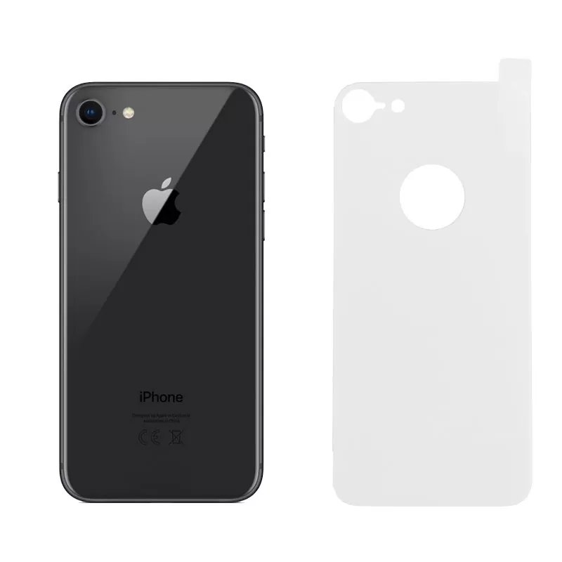 IDOL 1991 BACK TEMPERED GLASS IPHONE 8/7 PLUS 5.5in 9H 0.25mm 2.5D FULL GLUE  TRANSPARENT