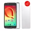 VOLTE-TEL COMBO ALCATEL A5 LED 5.2" TEMPERED 0.30 + ΘΗΚΗ SLIMCOLOR WHITE