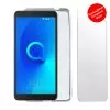VOLTE-TEL COMBO ALCATEL 3C 6.0" TEMPERED 0.30 + ΘΗΚΗ SLIMCOLOR AIR WHITE