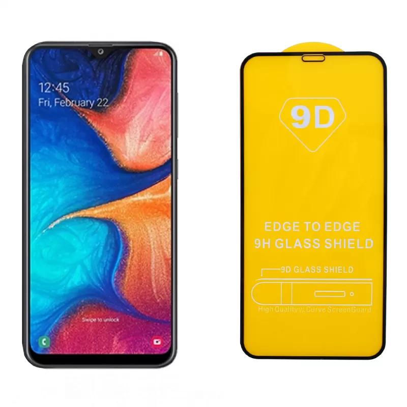 IDOL 1991 SPECIAL TEMPERED GLASS SAMSUNG A20 2019 A205 6.4in 9H 0.25mm 9D FULL GLUE FULL COVER BLACK