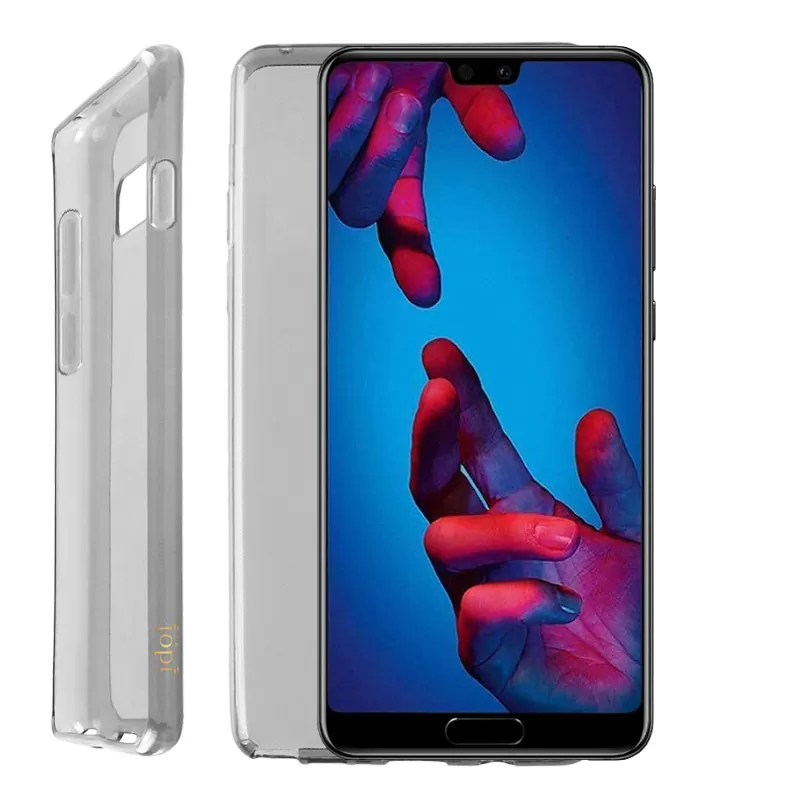 IDOL COMBO HUAWEI P20 5.8" TEMPERED 0.30 + ΘΗΚΗ AIR SLIM TPU ΔΙΑΦΑΝΗ ΓΚΡΙ