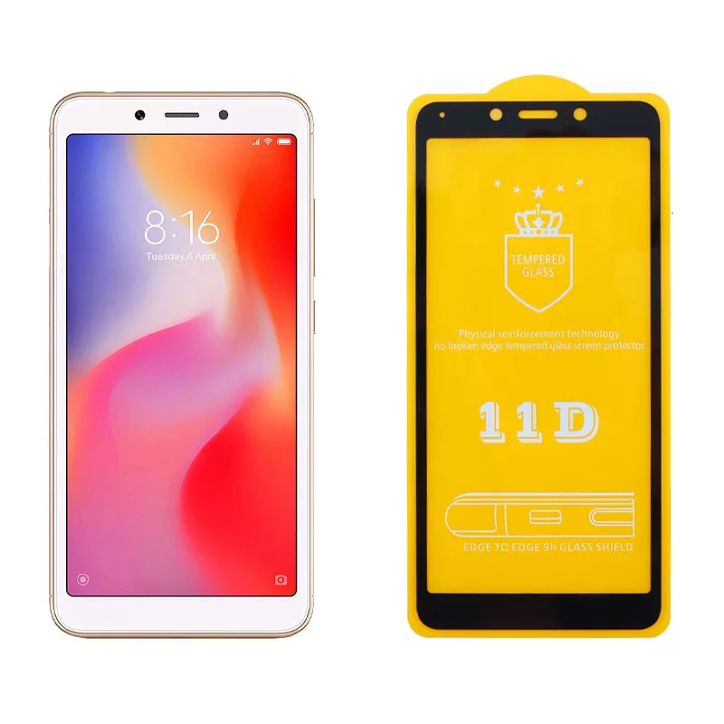 IDOL 1991 SPECIAL TEMPERED GLASS XIAOMI REDMI 6A/REDMI 6 5.45in 9H 0.25mm 11D FULL GLUE FULL COVER BLACK