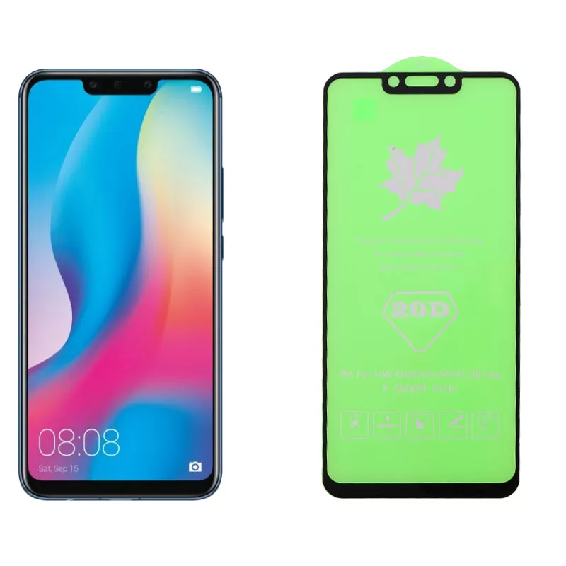 IDOL 1991 TEMPERED GLASS HUAWEI MATE 20 LITE 6.3in 9H 0.25mm 20D FULL GLUE SEMI CURVED BLACK