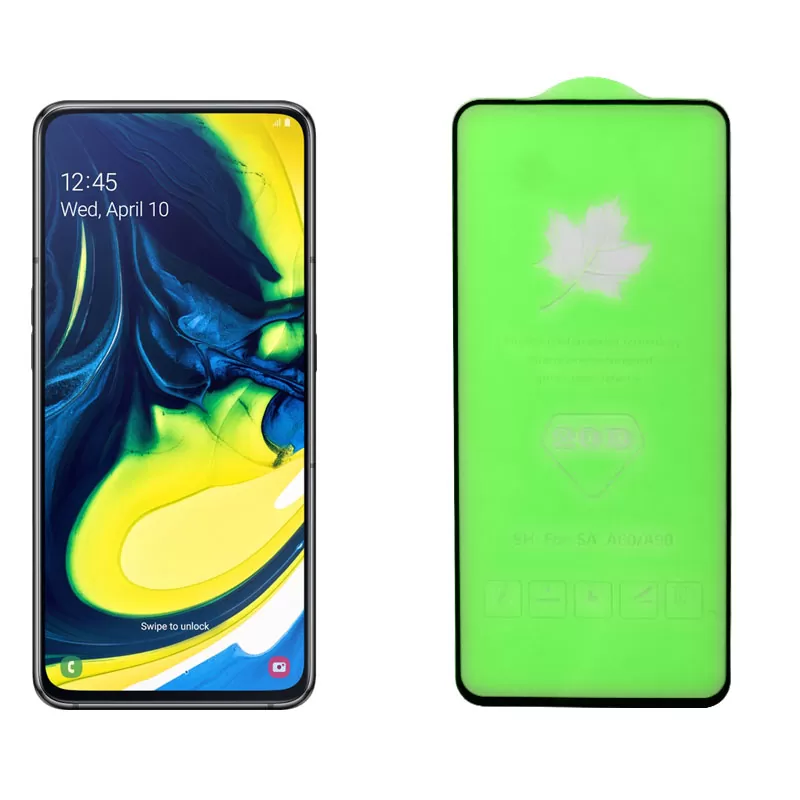 IDOL 1991 TEMPERED GLASS SAMSUNG A80 2019 A805 6.7in 9H 0.25mm 20D FULL GLUE SEMI CURVED BLACK