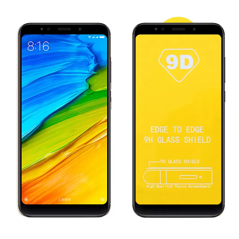 IDOL 1991 SPECIAL TEMPERED GLASS XIAOMI REDMI 5 PLUS 5.99in 9H 0.25mm 9D FULL GLUE FULL COVER BLACK