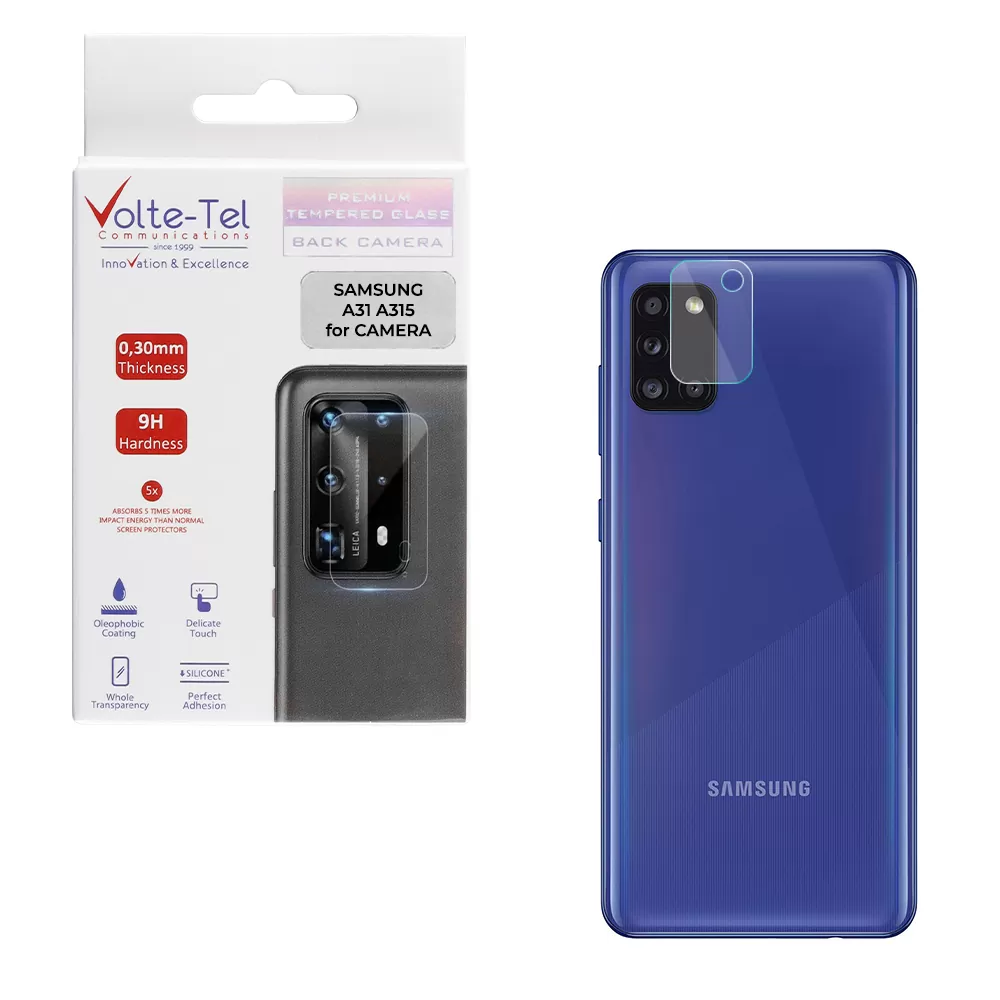 VOLTE-TEL CAMERA TEMPERED GLASS SAMSUNG A31 A315 6.4in 9H 0.30mm