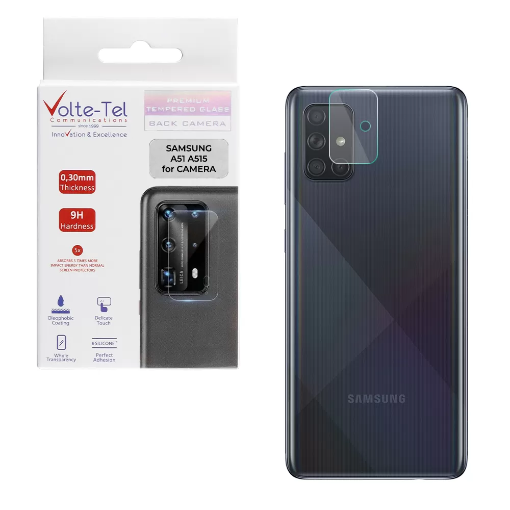 VOLTE-TEL CAMERA TEMPERED GLASS SAMSUNG A51 A515 6.5in 9H 0.30mm