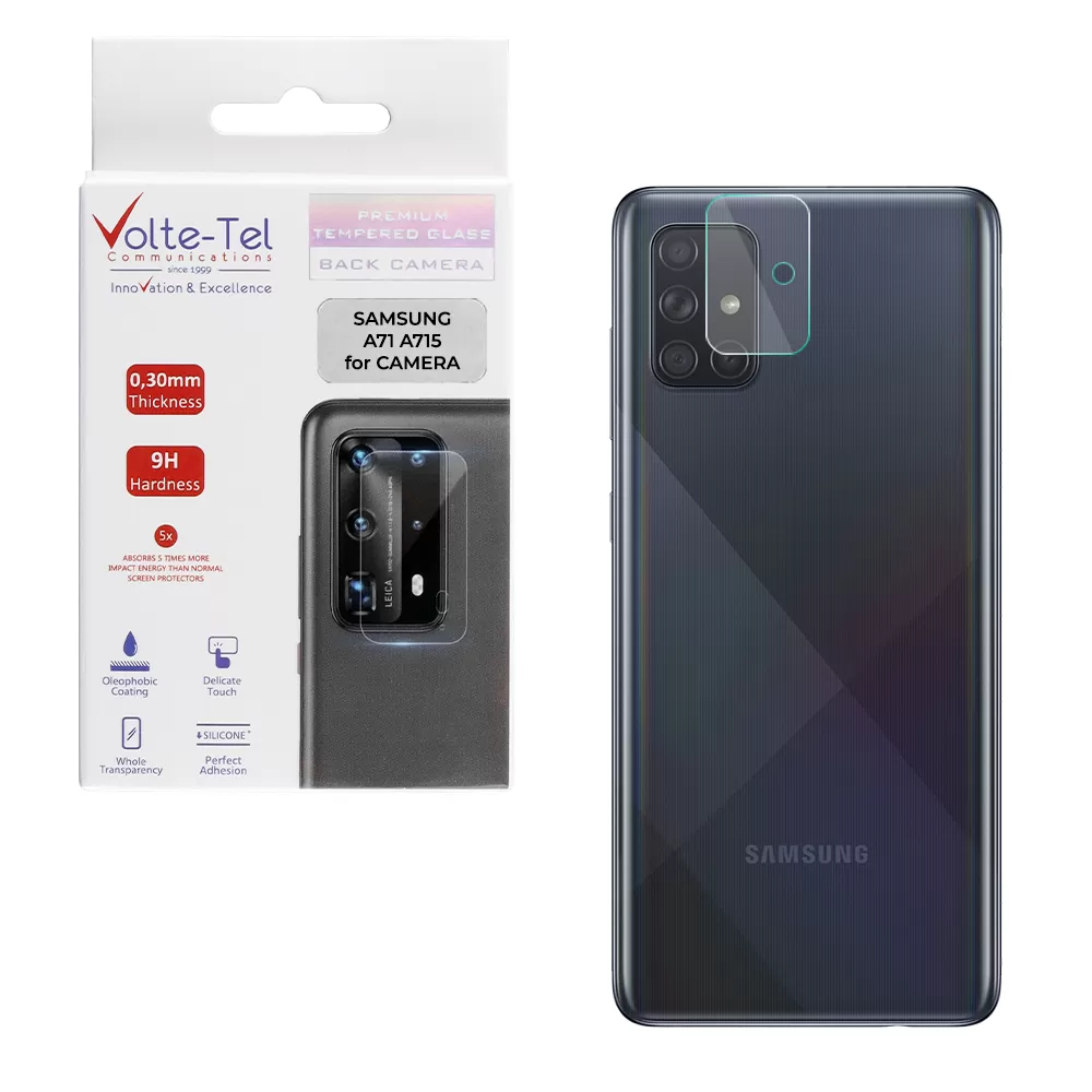 VOLTE-TEL CAMERA TEMPERED GLASS SAMSUNG A71 A715 6.7in 9H 0.30mm