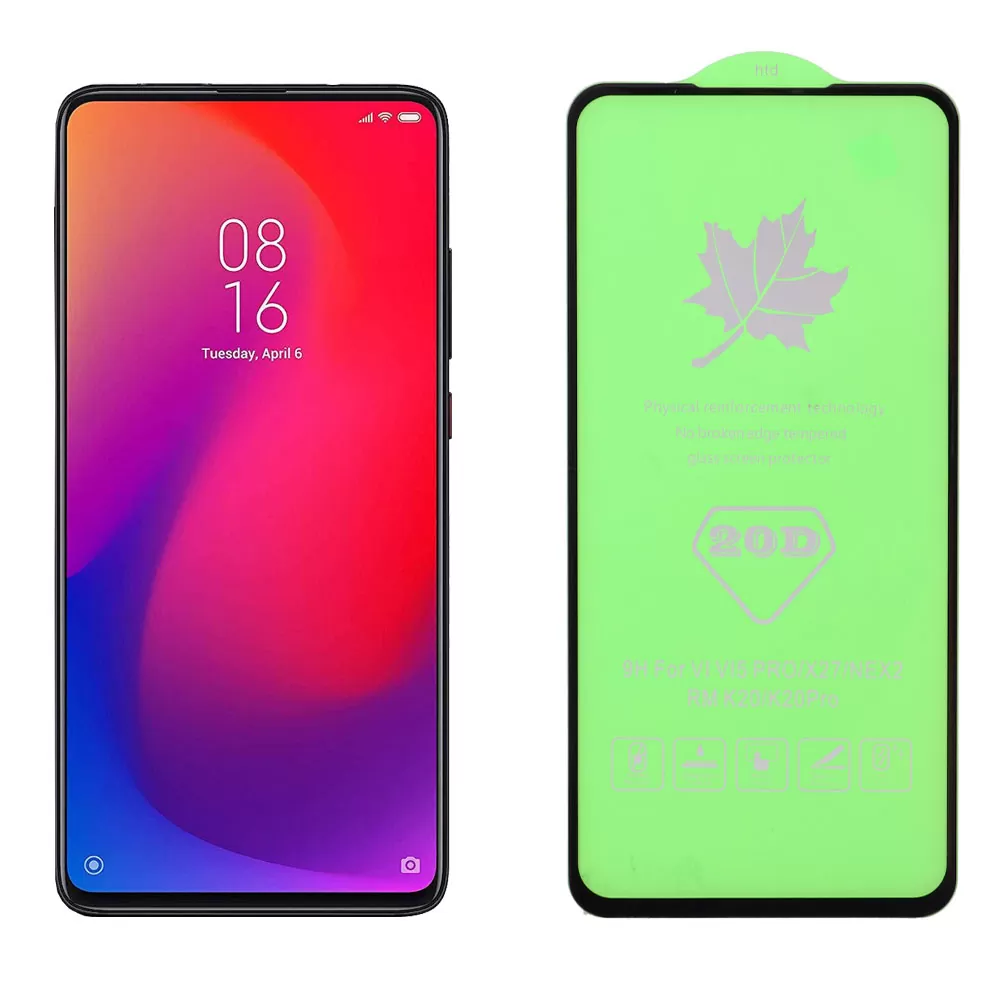 IDOL 1991 TEMPERED GLASS XIAOMI MI 9T/9T PRO/REDMI K20/REDMI K20 PRO 6.39in 9H 0.25mm 20D FULL GLUE SEMI CURVED BLACK
