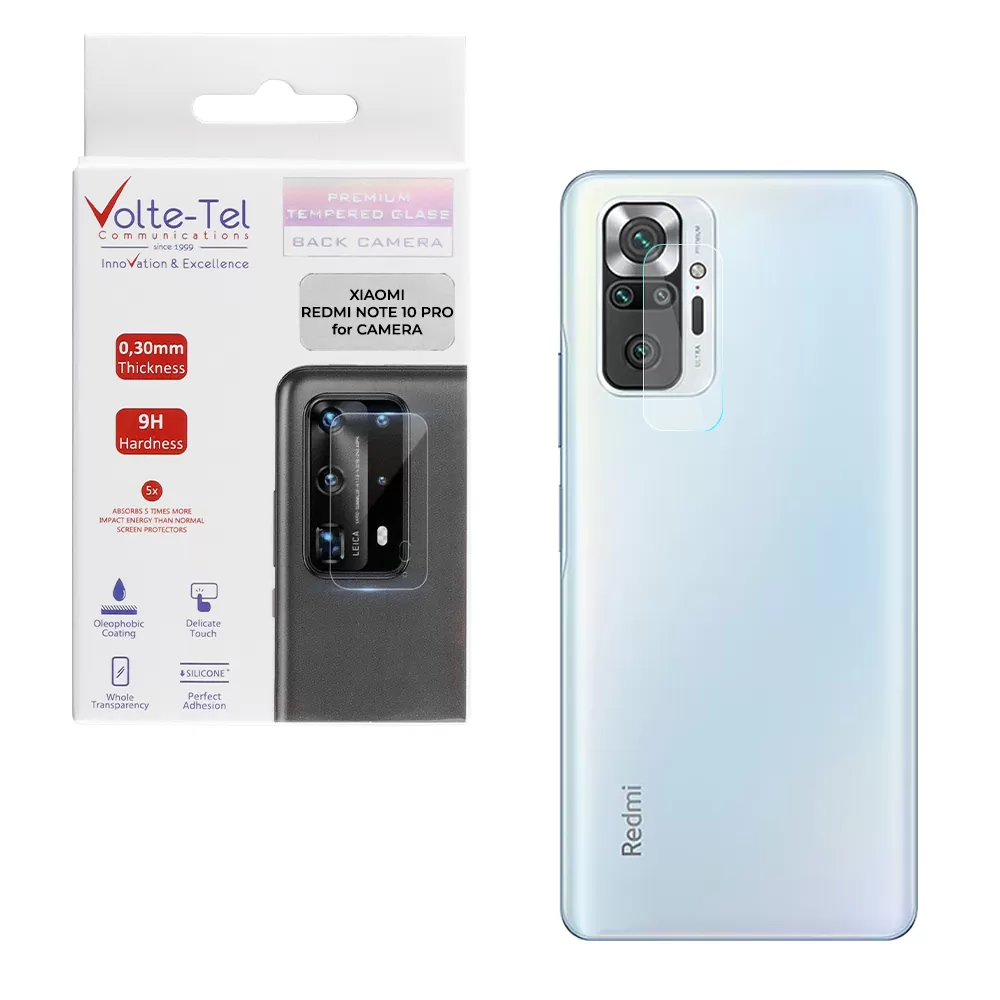 VOLTE-TEL CAMERA TEMPERED GLASS XIAOMI REDMI NOTE 10 PRO 6.67in 9H 0.30mm