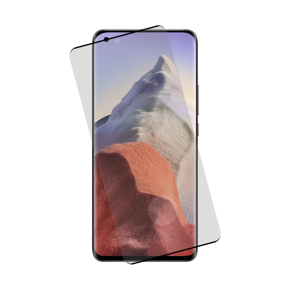 IDOL 1991 GLAMOUR TEMPERED GLASS XIAOMI MI 11/MI 11 PRO/MI 11 ULTRA 6.81in 9H 0.30mm FULL COVER 3D EDGE GLUE FINGER UNLOCK BLACK