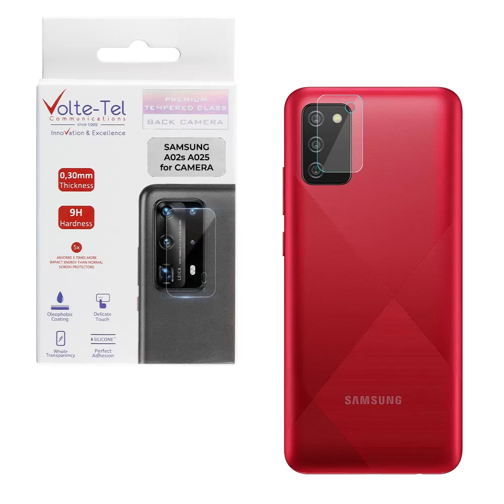VOLTE-TEL CAMERA TEMPERED GLASS SAMSUNG A02s A025 6.5in 9H 0.30mm