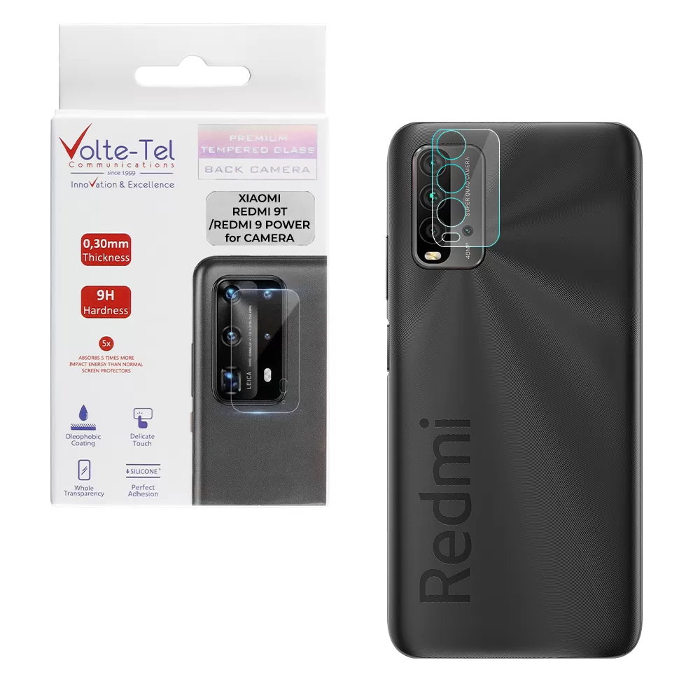 VOLTE-TEL CAMERA TEMPERED GLASS XIAOMI REDMI 9T/REDMI 9 POWER 6.53in  9H 0.30mm
