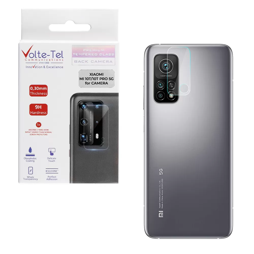 VOLTE-TEL CAMERA TEMPERED GLASS XIAOMI MI 10T PRO 5G/MI 10T 5G 6.67in 9H 0.30mm