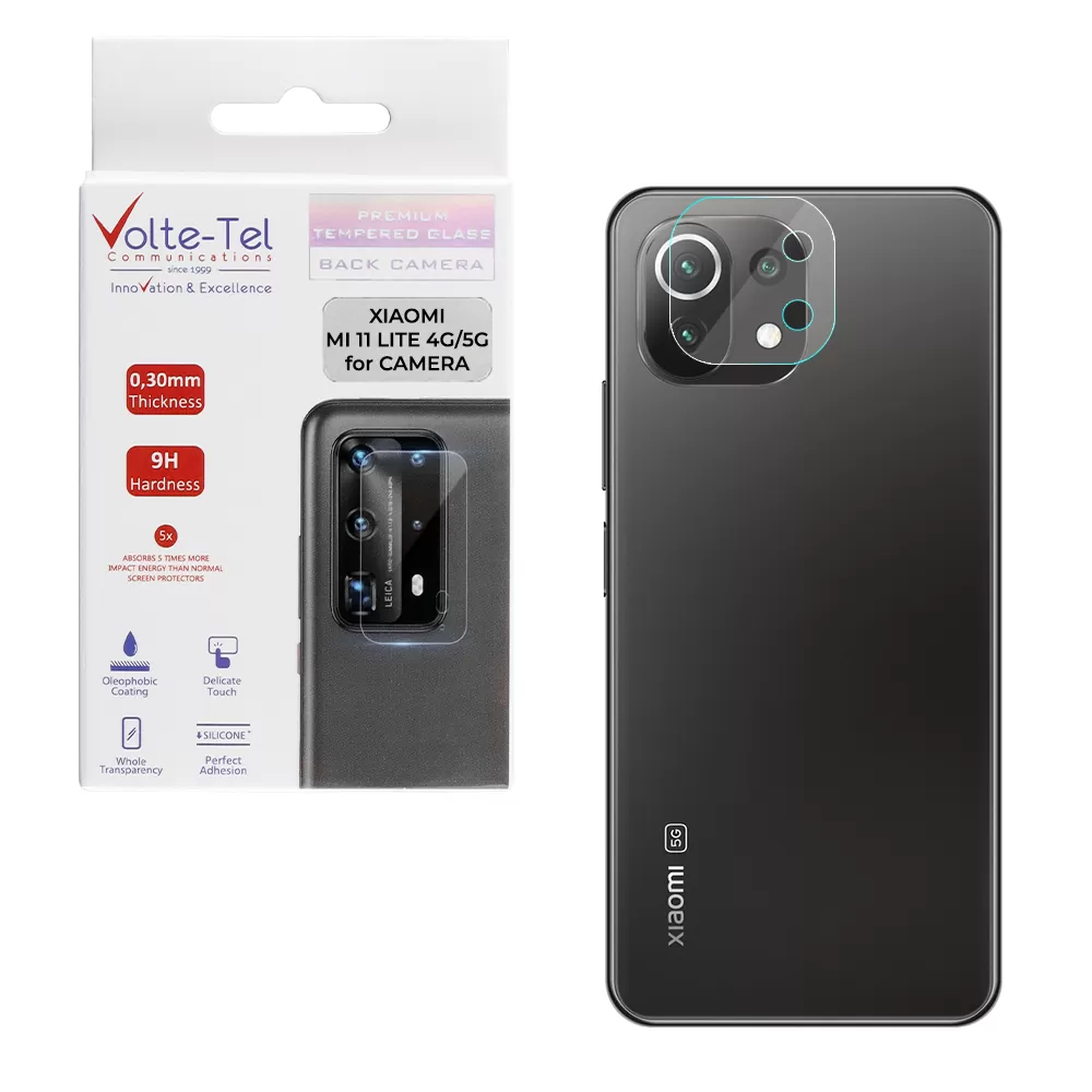 VOLTE-TEL CAMERA TEMPERED GLASS XIAOMI 11 LITE 5G NE/MI 11 LITE/MI 11 LITE 5G 6.55in 9H 0.30mm