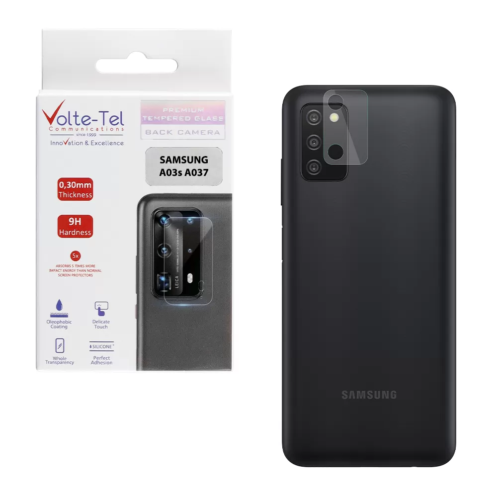 VOLTE-TEL CAMERA TEMPERED GLASS SAMSUNG A03s A037 6.5in 9H 0.30mm