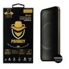 IDOL 1991 PRIVACY ANTISPY TEMPERED GLASS IPHONE 12 PRO/IPHONE 12 6.1in 9H 0.25mm SEMI CURVED FULL GLUE BLACK