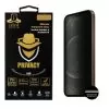 IDOL 1991 PRIVACY ANTISPY TEMPERED GLASS IPHONE 12 PRO/IPHONE 12 6.1in 9H 0.25mm SEMI CURVED FULL GLUE BLACK
