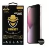 IDOL 1991 PRIVACY ANTISPY TEMPERED GLASS IPHONE 13 MINI 5.4in 9H 0.25mm SEMI CURVED FULL GLUE BLACK