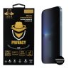 IDOL 1991 PRIVACY ANTISPY TEMPERED GLASS IPHONE 13 PRO MAX 6.7in 9H 0.25mm SEMI CURVED FULL GLUE BLACK